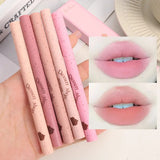 Flytonn- Milk Matte Smooth Lip Liner Pen Makeup Waterproof Lasting Contouring 3D Lips Lip Stick Pencil Nude Pink Lip Tint Lips Cosmetic