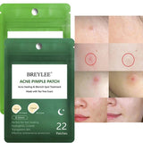 Flytonn- Invisible Acne Patch Removal Pimple Treatments Sticker Facial Mask Suitable Day and Night Waterproof Skin Care Tools 22 Patches