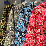 Flytonn-Best seller camouflage demon embroidered hoodies women loose letter streetwear women tops harajuku sweatshirt goth y2k clothes