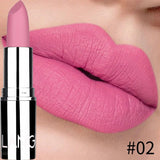 Flytonn- 8 Colors Matte Lipstick Waterproof Long Lasting Velvet Sexy Non Sticky Cup Moisturizing Red Lipstick Women Lips Makeup Cosmetic