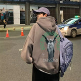 Flytonn-90s streetwear -Autumn Men's Hoodies Angels Printed Baggy Sweatshirts Hip Hop Fashion Streetwear Couples Casual Pullovers Y2K Hoodie Clothes