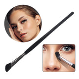 Flytonn- Professional Eyebrow Eyeliner Brushes Soft Flat Angled Fan Shape Nose Contour Eyes Facial Makeup Brush  Beauty Cosmetics Tools