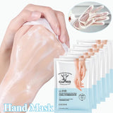 Flytonn- Moisturizing Goat Milk Hand Mask Gloves 1/2/3 Pairs Exfoliating Repairing Hand Patch Whitening Skin Care Anti-Wrinkle Hand Care