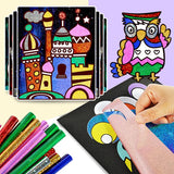 FLYTONN-DIY Cartoon Magical Transfer Painting Crafts for Kids Arts and Crafts Toys Children Creative Educational Learning Drawing Toys