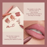 Outline Lips Shape Lip Liner Pencil Sexy Red Matte Contouring Lip Tint Lasting Non-stick Cup Nude Lipstick Lips Makeup Cosmetic