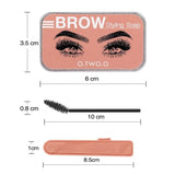 Flytonn- 4 Colors Waterproof Eyebrow Soap Wax Kit 3D Feathery Wild Eyebrow Styling Gel Tint Pomade Lift Brow Sculpt Tool Makeup Cosmetic