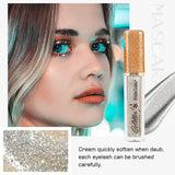 Flytonn 7 Colors Glitter Mascara Quick Dry Long Lasting Waterproof Curling Thick Shiny Eyelash Fashional Sexy Diamond Mascara for Makeup