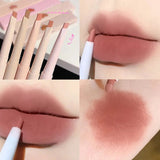 Flytonn- Matte Contour Lip Liner 5 colors Waterproof Lasting Plump Velvet Lipstick Natural Outline Lips Line Pen Lips Makeup Cosmetics