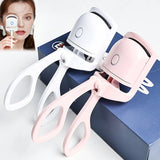 Flytonn-Electric Eyelash Curler Heated Eyelashes Curlers Thermal Eye Lash Curler Tweezers Charging Tweezer Long Lasting Makeup Tool