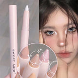 Flytonn 15color Glitter Highlighter Pen Waterproof Pearlescent Matte White Sliver Diamond Brighten Lying Silkworm Eyeshadow Stick Makeup