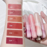 Flytonn- 6 Colors Capsule Mousse Lip Gloss Moisturizing Lasting Velvet Matte Lip Mud  Sexy Nude Red Liquid Lipstick Lips Beauty Cosmetic