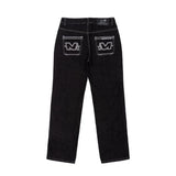 Flytonn- Streetwear y2k 90s Fashion Letter printed black pants Y2k straight wide-leg high waisted jeans street shooting fashion womens 2023 high-quality loose jeans