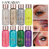 FLYTONN-Eye Glitter Diamond Nail Hair Body Face Stickers Gel Art Loose Sequins Cream Jewels Rhinestones Makeup Party Festival Cosmetics