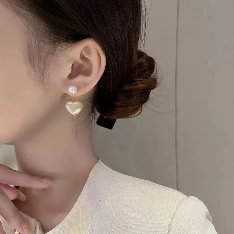 Flytonn-Black Bow Metal Tassel Stud Earrings Party Fashion Jewelry Girl Unusual Accessories for Woman PartyJewelry