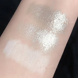 Flytonn- Pearlescent White Lying Silkworm Highlighter Pen Waterproof Pearl Sliver Brighten Eyes Glitter Matte Eyeshadow Stick Face Makeup