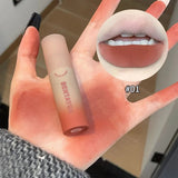 Flytonn- 6 Colors Matte Lip Gloss Waterproof Easy To Wear Velvet Rose Red Brown Lip Mud Nude Lasting Liquid Lipstick Lips Makeup Cosmetic