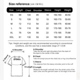 Flytonn-Crystal Cherries Washed T-Shirts Women Cotton Tees Fruit Letter Print Tops Oversize Distressed Short Sleeve Summer Woman Clothes