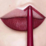 Flytonn- Waterproof Matte Lipliner Pencil Sexy Red Contour Tint Lipstick Lasting Non-stick Cup Moisturising Lips Makeup Cosmetic 12Color