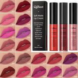 Flytonn- 16 Colors Matte Lip Gloss Waterproof Lasting Velvet Nude Red Non Sticky Cup Sexy Liquid Lipstick Cream Lips Makeup Cosmetics