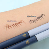 Flytonn-Smooth Thin Eyeliner Pen for Beginners Long Lasting Easy Draw and Modify Waterproof Liquid Black Brown Smooth Eyeliners Pencil