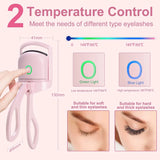 Flytonn-Electric Eyelash Curler Heated Eyelashes Curlers Thermal Eye Lash Curler Tweezers Charging Tweezer Long Lasting Makeup Tool