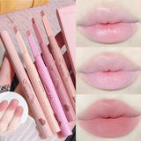 Flytonn- Milk Matte Smooth Lip Liner Pen Makeup Waterproof Lasting Contouring 3D Lips Lip Stick Pencil Nude Pink Lip Tint Lips Cosmetic