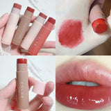 Flytonn Japanese Lipstick with Simple Design Hydrating Lip Balm Colored Moisturizing Lipgloss Lip Tint Makeup Lip Care Base Cosmetics