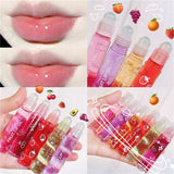 FLYTONN-Fruit Clear Lip Oil Moisturizing Reduce Lip Lines Nourishing Lip Gloss Lip Repair Lasting Waterproof Repair Lip Essence Cosmetic