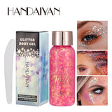 FLYTONN-Eye Glitter Diamond Nail Hair Body Face Stickers Gel Art Loose Sequins Cream Jewels Rhinestones Makeup Party Festival Cosmetics