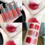 Flytonn- Jelly Lip Gloss Mirror Water Liquid Lipstick Moisturizing Lasting Non-stick Cup Lips Glaze Waterproof Women Lips Makeup Cosmetic