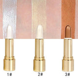 FLYTONN-3 Colors Brighten Highlighter Bar Cosmetic Face Contour Bronzer Shimmer Highlighter Stick Concealer Cream Beauty Makeup Product