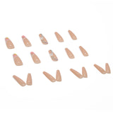 Flytonn- Butterfly Lovely Girl Nail Art Wearable Press On Fake Nails Tips With Glue And Sticker 24pcs/box With Wearing Tools As Gift