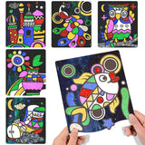 FLYTONN-DIY Cartoon Magical Transfer Painting Crafts for Kids Arts and Crafts Toys Children Creative Educational Learning Drawing Toys