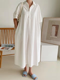 Summer Women Dress Shirt Dress Long Evening Female Vintage Maxi Party Oversize Beach Woman Dresses Casual Elegant Prom White