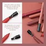 Outline Lips Shape Lip Liner Pencil Sexy Red Matte Contouring Lip Tint Lasting Non-stick Cup Nude Lipstick Lips Makeup Cosmetic