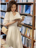 Summer Women Dress Shirt Dress Long Evening Female Vintage Maxi Party Oversize Beach Woman Dresses Casual Elegant Prom White