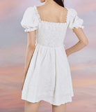 FLYTONN-spring summer dress Vacation photography outfits Baroque Jacquard Lace Dress ~