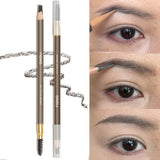Flytonn- Waterproof Eyebrow Pencil with Brush 5 Colors Natural Lasting Matte Eyebrow Tattoo Tint Pen Professional Eyebrow Makeup Cosmetic