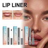 FLYTONN-3 Colors Peel Off Lip Liner Tattoo Waterproof Long Lasting Matte Non-Stick Cup Lip Tint Sexy Red Contour Lips Make Up Cosmetics