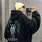 Flytonn-90s streetwear -Autumn Men's Hoodies Angels Printed Baggy Sweatshirts Hip Hop Fashion Streetwear Couples Casual Pullovers Y2K Hoodie Clothes