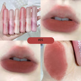 Flytonn- 6 Colors Capsule Mousse Lip Gloss Moisturizing Lasting Velvet Matte Lip Mud  Sexy Nude Red Liquid Lipstick Lips Beauty Cosmetic