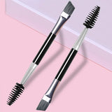 Flytonn-Soft Eyelash Brushes Double Head Scroll Eyebrow Brush Contouring Eye Brow Brushes  Mascara replacement brush Cosmetic Makeup