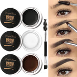 FLYTONN-3D Wild Eyebrow Gel Wax Brow Styling Soap Waterproof Long Lasting Tint Eyebrows Enhancers Brows White Brown Makeup Cosmetic Tool