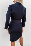 Flytonn-Black Friday Sale - Button Blazer Midi Dress