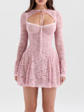 Flytonn- Alice Lace Mini Dress