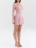 Flytonn- Alice Lace Mini Dress