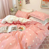 Flytonn-2025 Spring Bedding Set Checkerboard Bedding Set No Comforter Quilt Duvet Cover Pillowcase Flat Sheet Single Queen Size Polyester Bedclothes