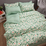 Flytonn-2025 Spring Bedding Set Tulips Duvet Cover Set with Flat Sheet Pillowcases Fashion Twin Double Queen Size Bed Linen Soft Boys Girls Bedding Kit