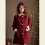 Flytonn-y2k outfits Winter Dress Women Clothing New Year's Robe Meilad Light Luxury Christmas Red Robe French Straight Tube Red Dress for Women