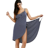 Flytonn-Graduation Gift Back to School Season Summer Vacation Dress Spring Outfit Women Beach Dress Sexy Sling Becah Wear Dress Sarong Bilini Cover Up Warp Pareo Dresses Towel Backless  Swimwear Femme Plus Size Black Dresses